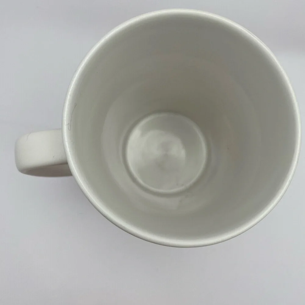 Starbucks 2014 Red Stars Ceramic Coffee Mug 16oz Grande Tall White Hand Drawn